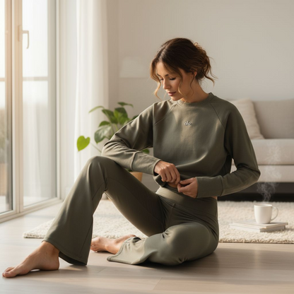 Trendy Sweatsuit - flare cut