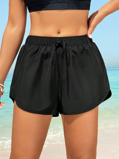 Trendy Beach Black Shorts