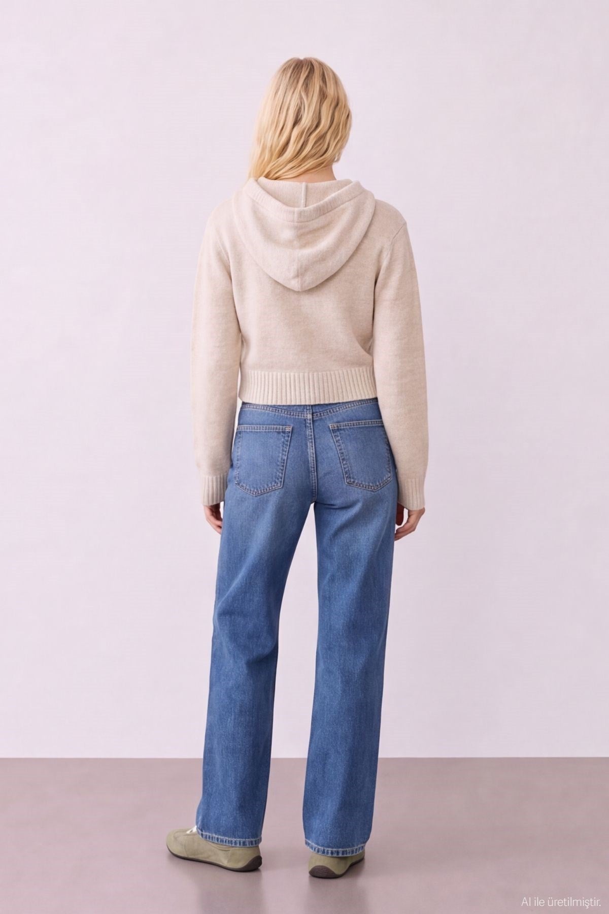 Trendy Cardigan - Beige - Standard Size