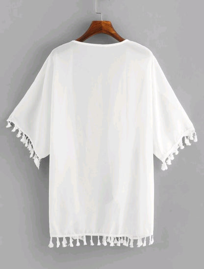 Trendy Cover Up - White