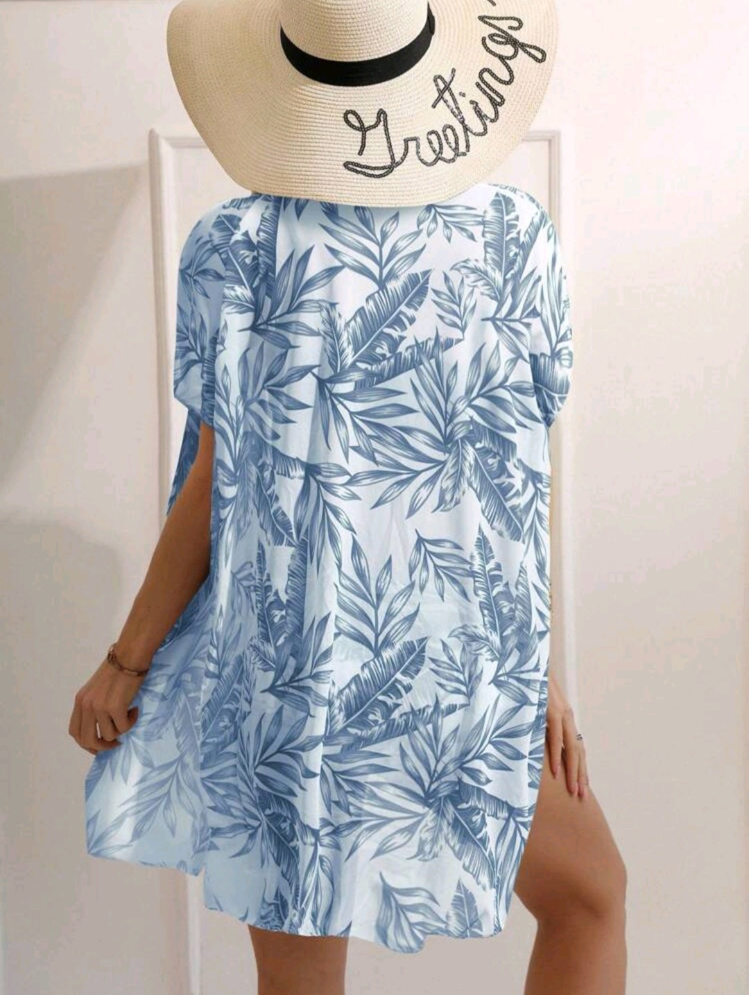 Trendy High Waisted Tropical 3pcs Bikini
