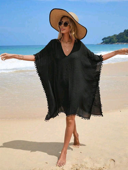 Trendy Cover Up - Black - One Size