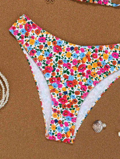 2 Piece Triangle Floral Bikini