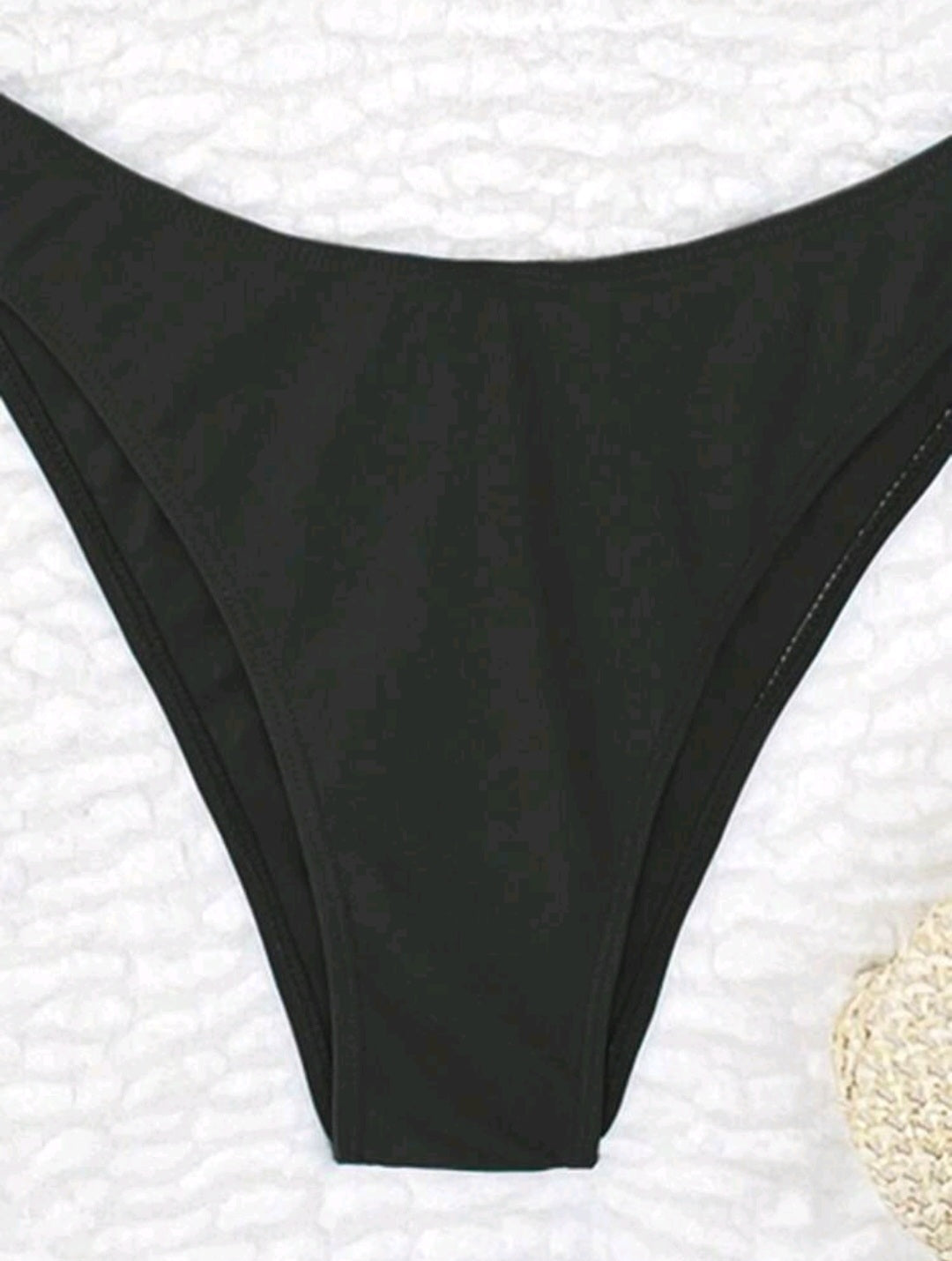 Trendy 2 pieces Swimsuit - black & burgundy